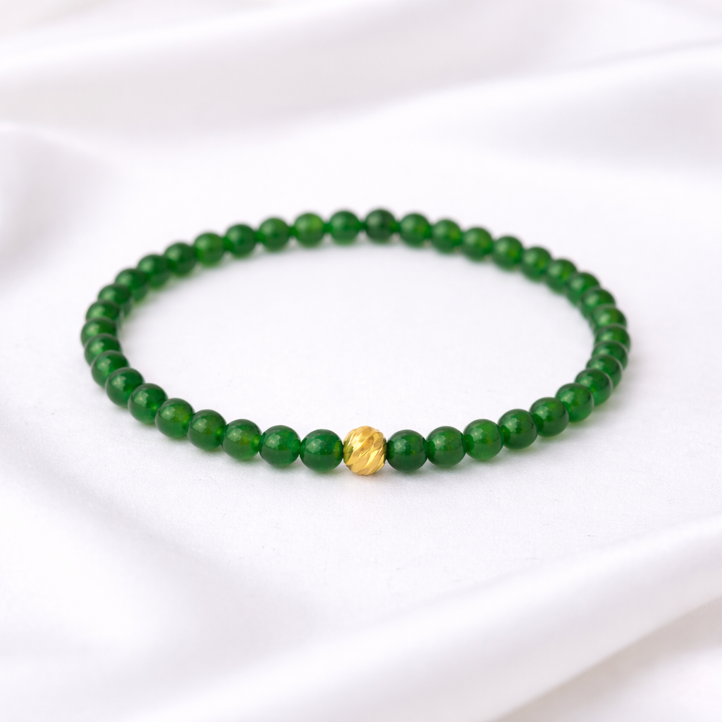 Мини Гривна от Зелен Авантюрин за Изцеление и Късмет