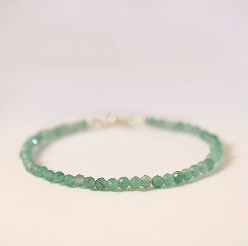 Мини Гривна от Зелен Авантюрин за Изцеление и Късмет