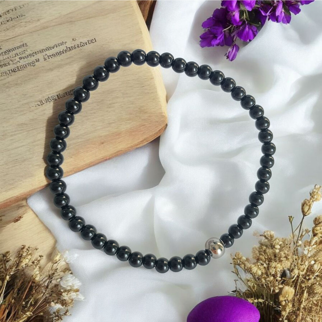 Мини гривна от Черен Турмалин