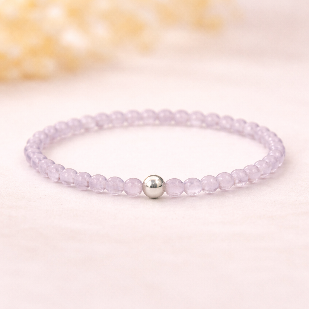 Мини Гривна от Лавандулов Аметист за Повишаване на Интуицията