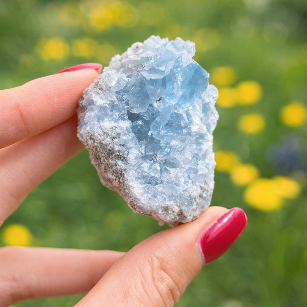 Необработен Целестин за Ангелска Енергия