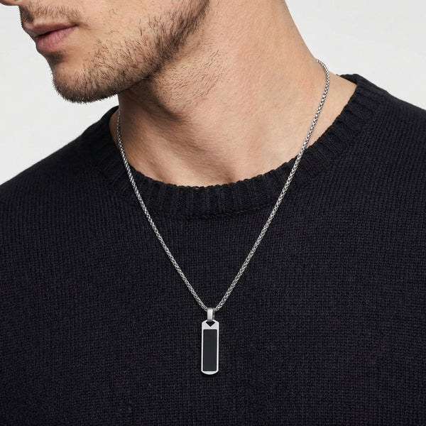 Мъжки Амулет за Защита от Черен Турмалин