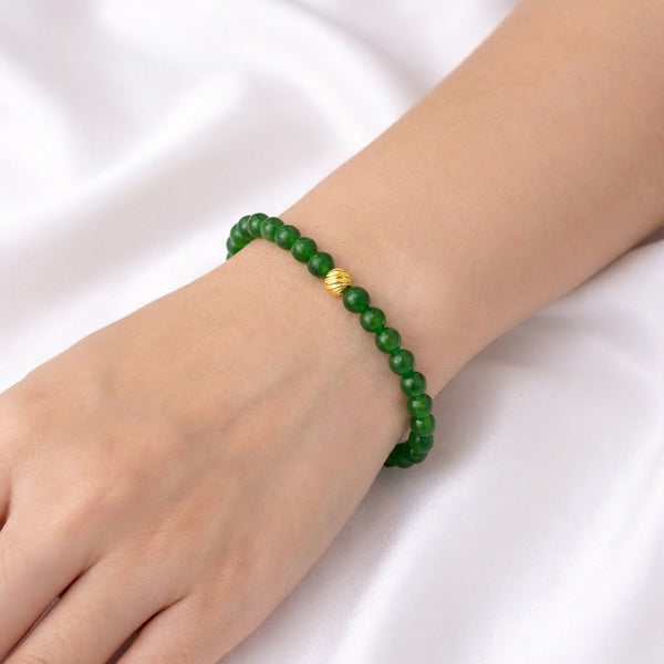 Мини Гривна от Зелен Авантюрин за Изцеление и Късмет