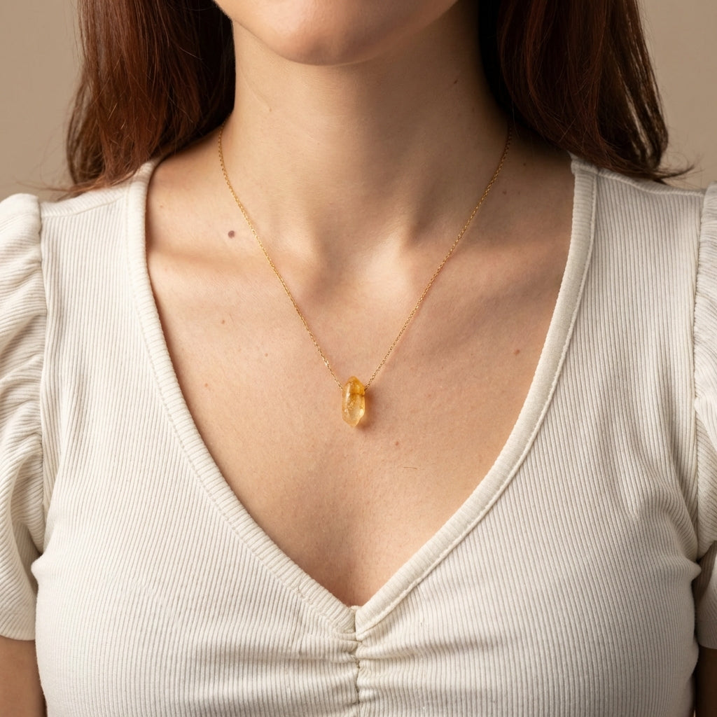 Колие от Цитрин за Привличане на Пари | GOLD