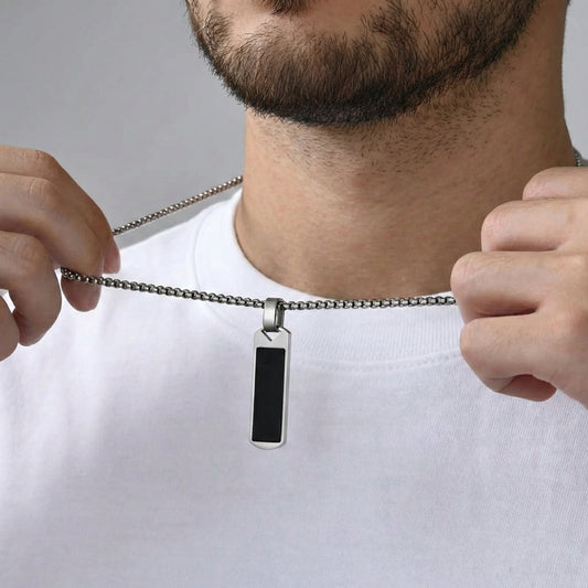 Мъжки Амулет за Защита от Черен Турмалин