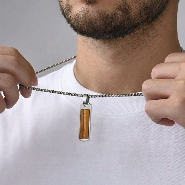 Мъжки Амулет за Просперитет от Тигрово Око