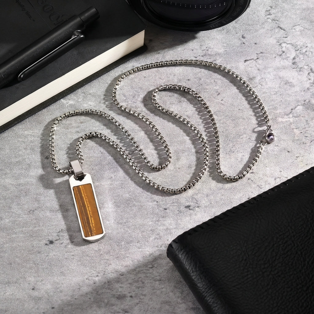 Мъжки Амулет за Просперитет от Тигрово Око