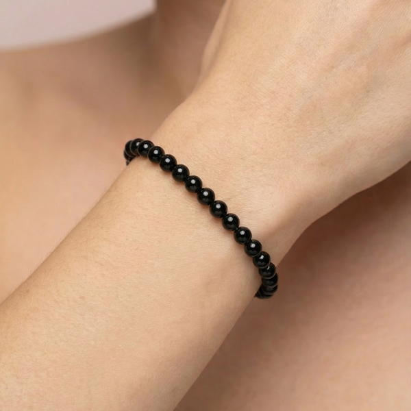 Мини Гривна от Черен Турмалин - Енергиен щит