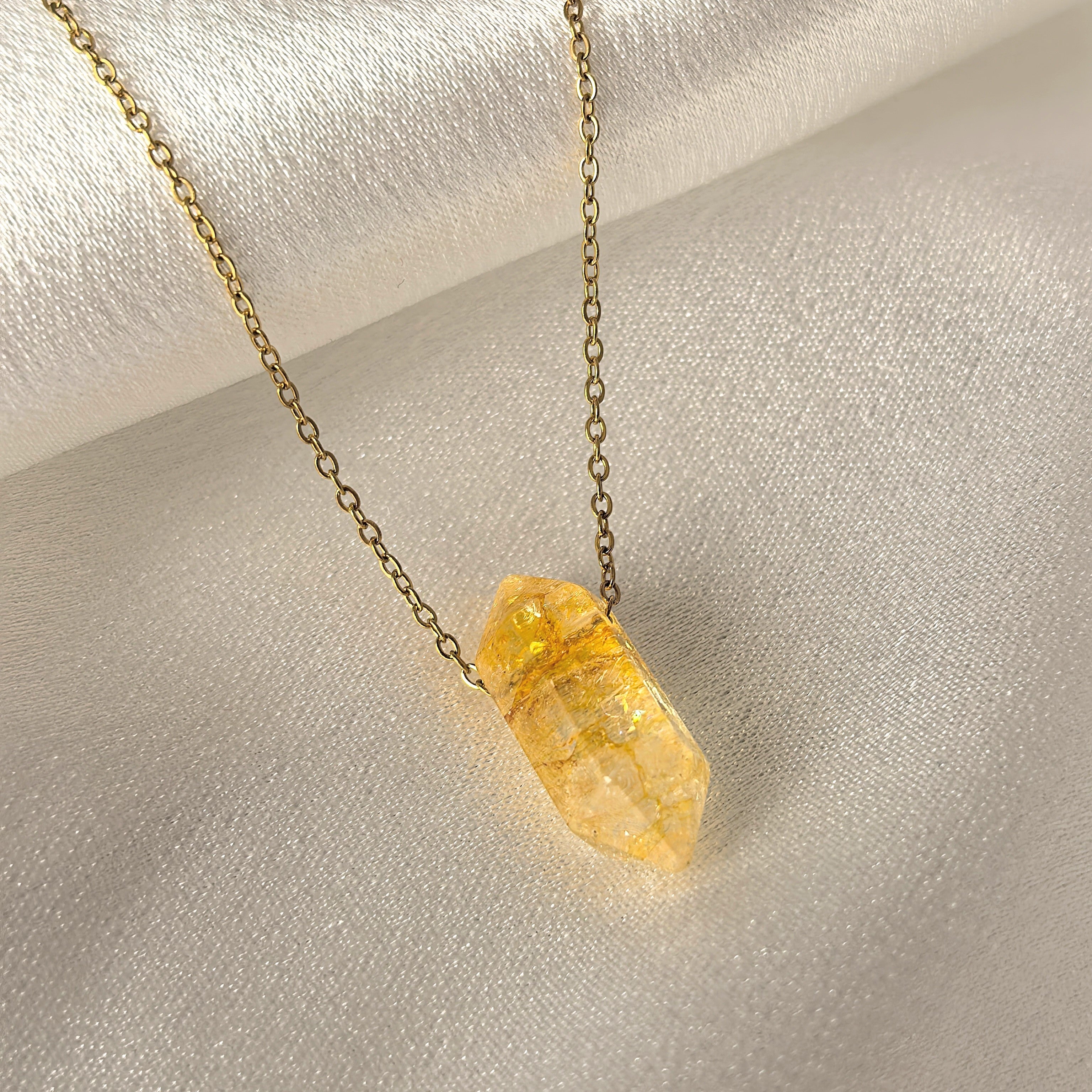 Колие от Цитрин за Привличане на Пари | GOLD