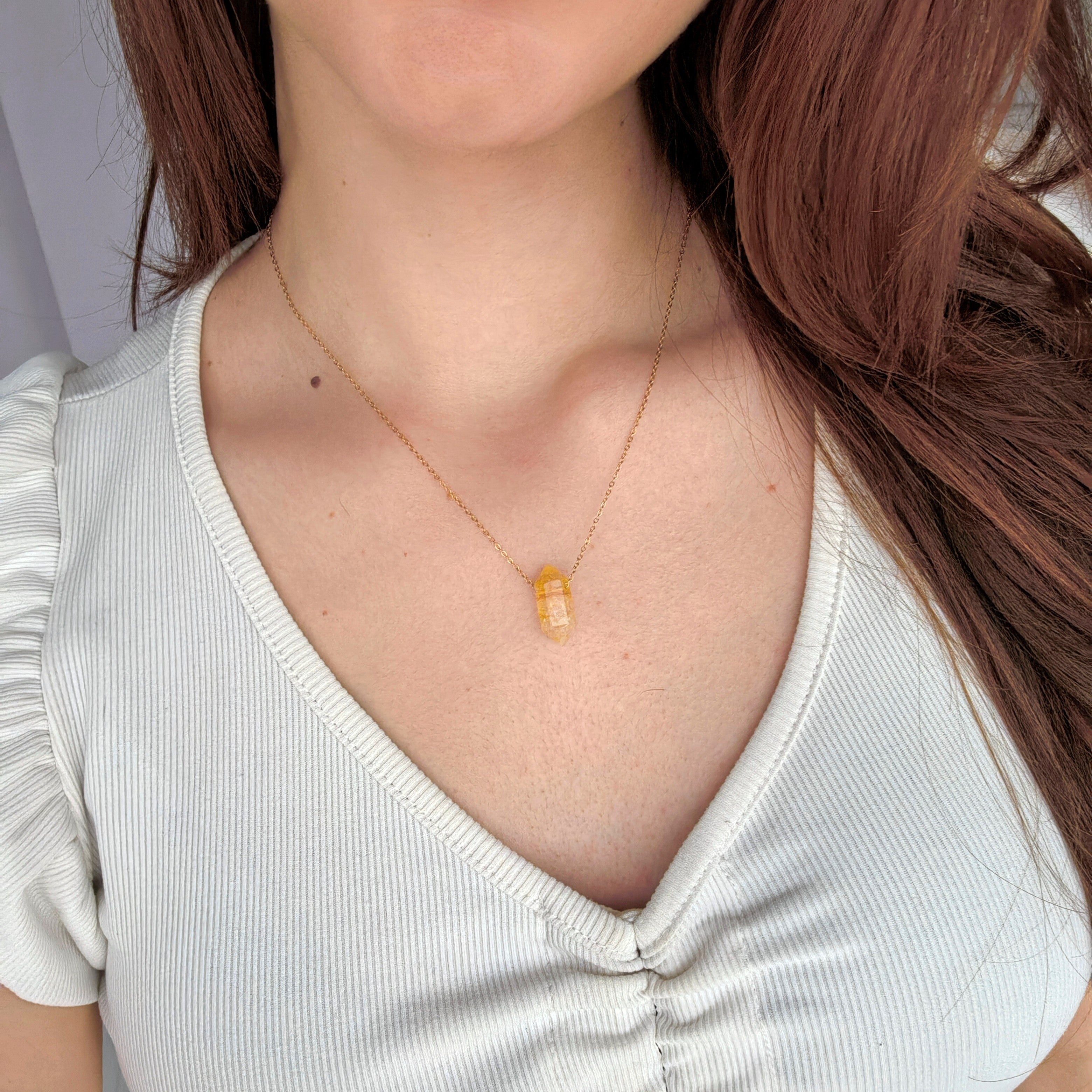 Колие от Цитрин за Привличане на Пари | GOLD