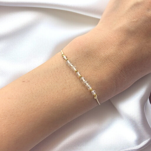 Гривна за Зодия Овен с Планински Кристал