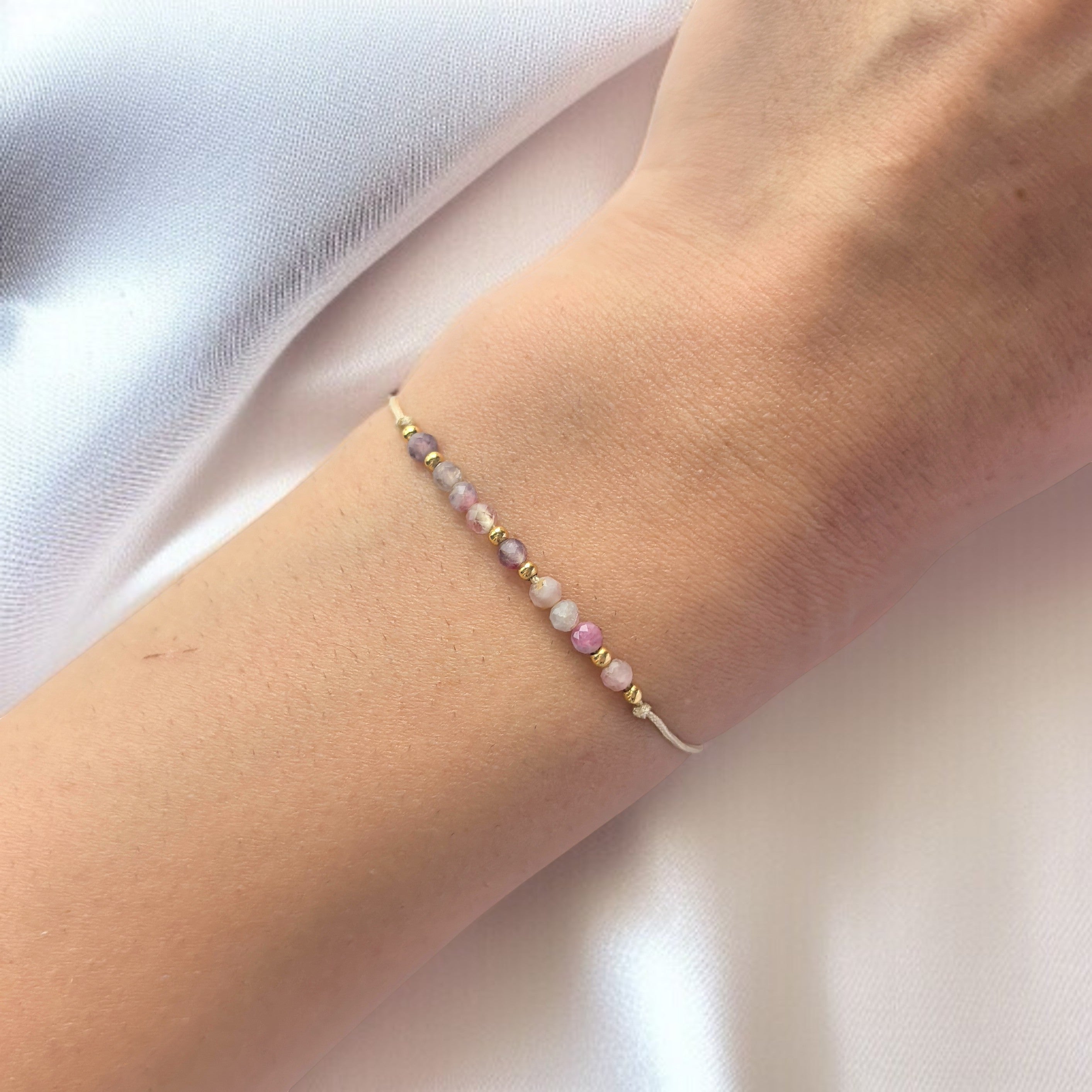 Гривна за Зодия Везни с Розов Турмалин